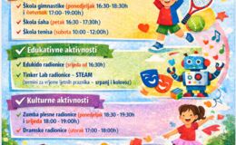 "Aktivno dijete, kreativan um" - novi projekt za predškolce i osnovnoškolce
