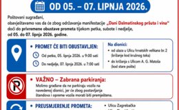 OBAVIJEST O OBUSTAVI PROMETA